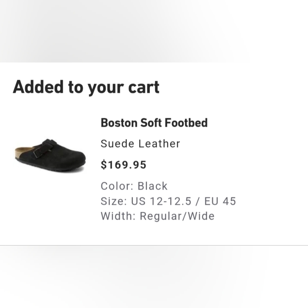 Birkenstock Black Suede Clogs with Soft Footbed - Picture 2 of 8